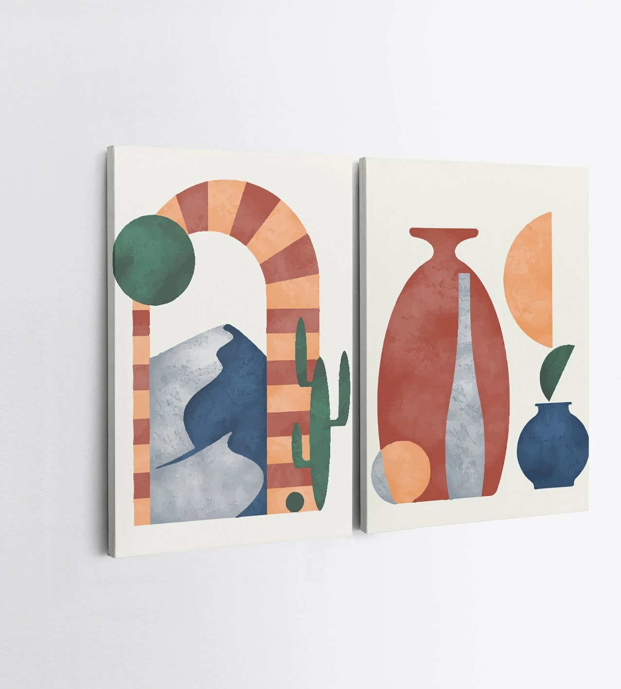 Pikturë dekorative në kanavacë (2 copë), Wallity, 2KNV4280, 50x70cm