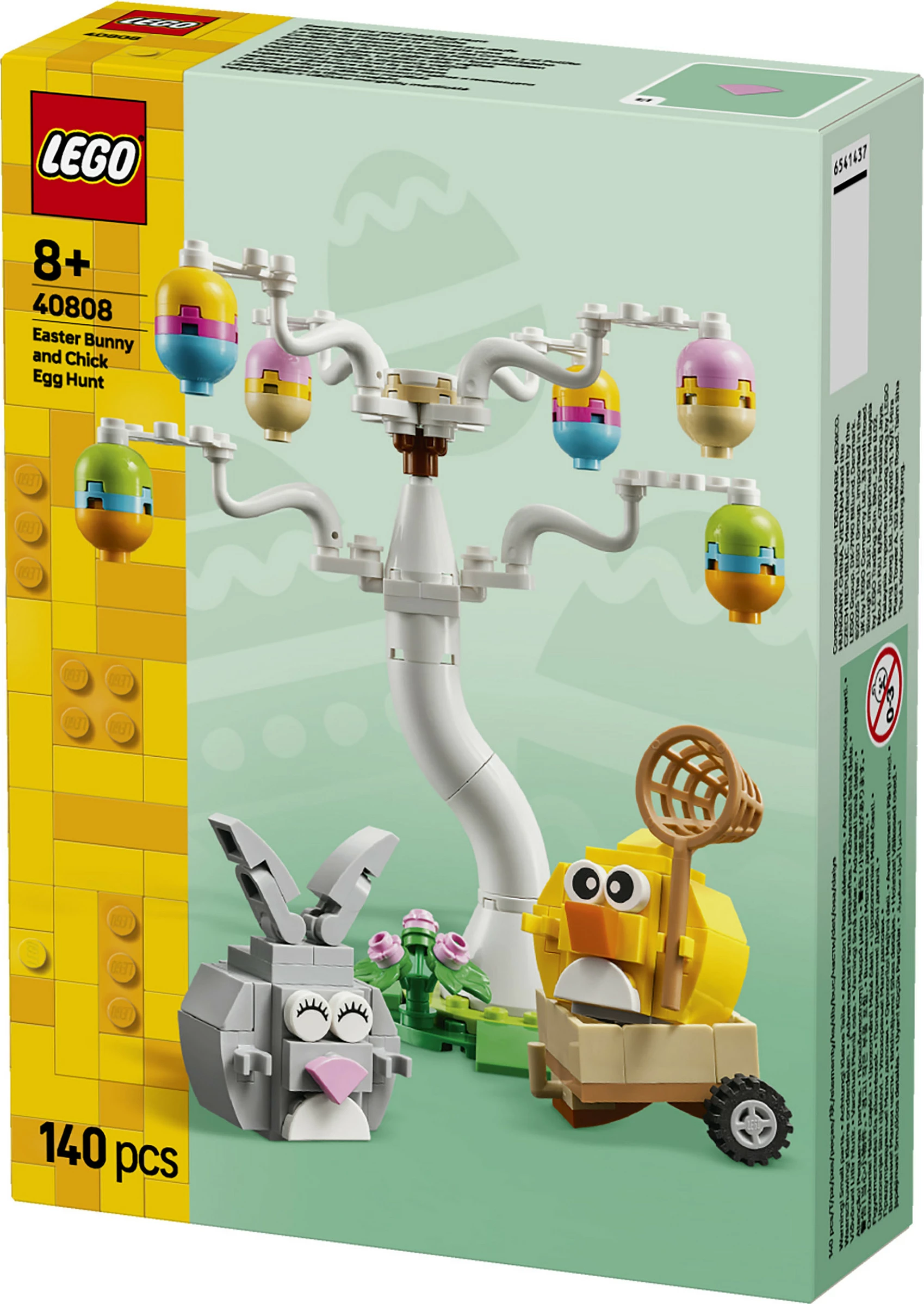 Set ndërtimi LEGO Iconic 40808 Easter Bunny and Chick Egg Hunt, 140 pjesë, 8+, multikolor