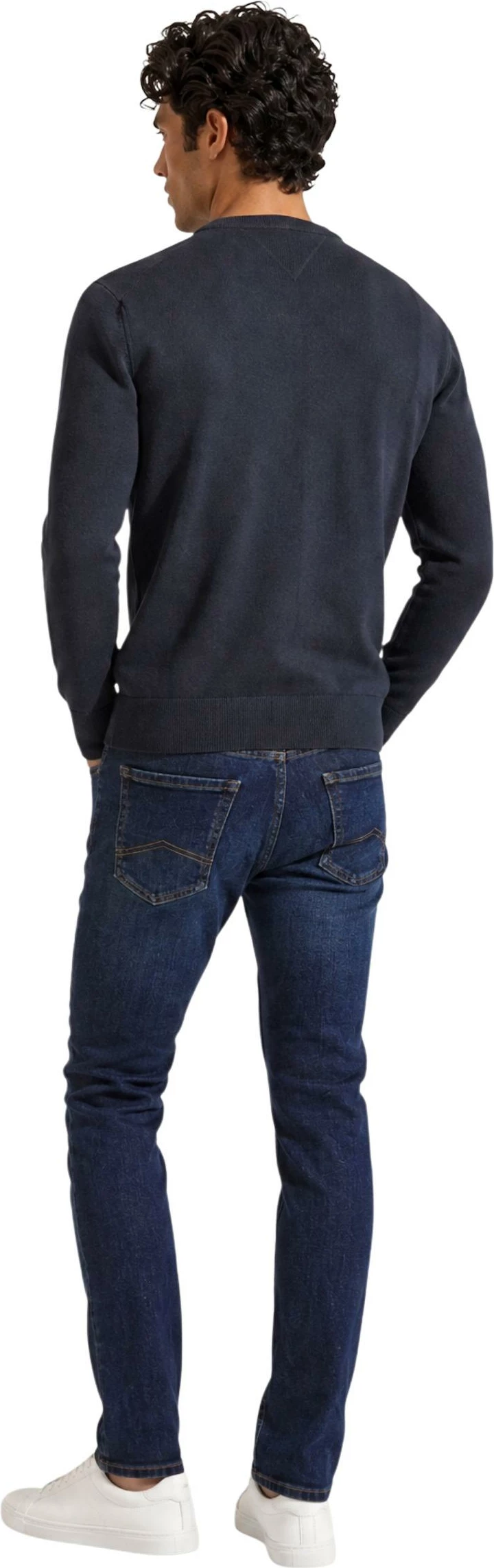 Xhemper për meshkuj Tommy Hilfiger PIMA ORG CTN CASHMERE MW0MW28046, i zi [Madhësia: L]