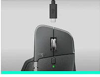Maus Logitech MX Master 4 for Business, pa kabllo RF + Bluetooth, 8000 DPI, Logi Bolt, grafit