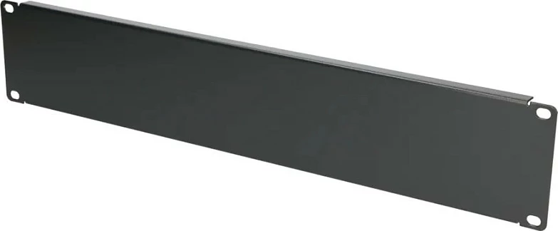 Panel fronti për rack Extralink 2U 19", çelik, i zi
