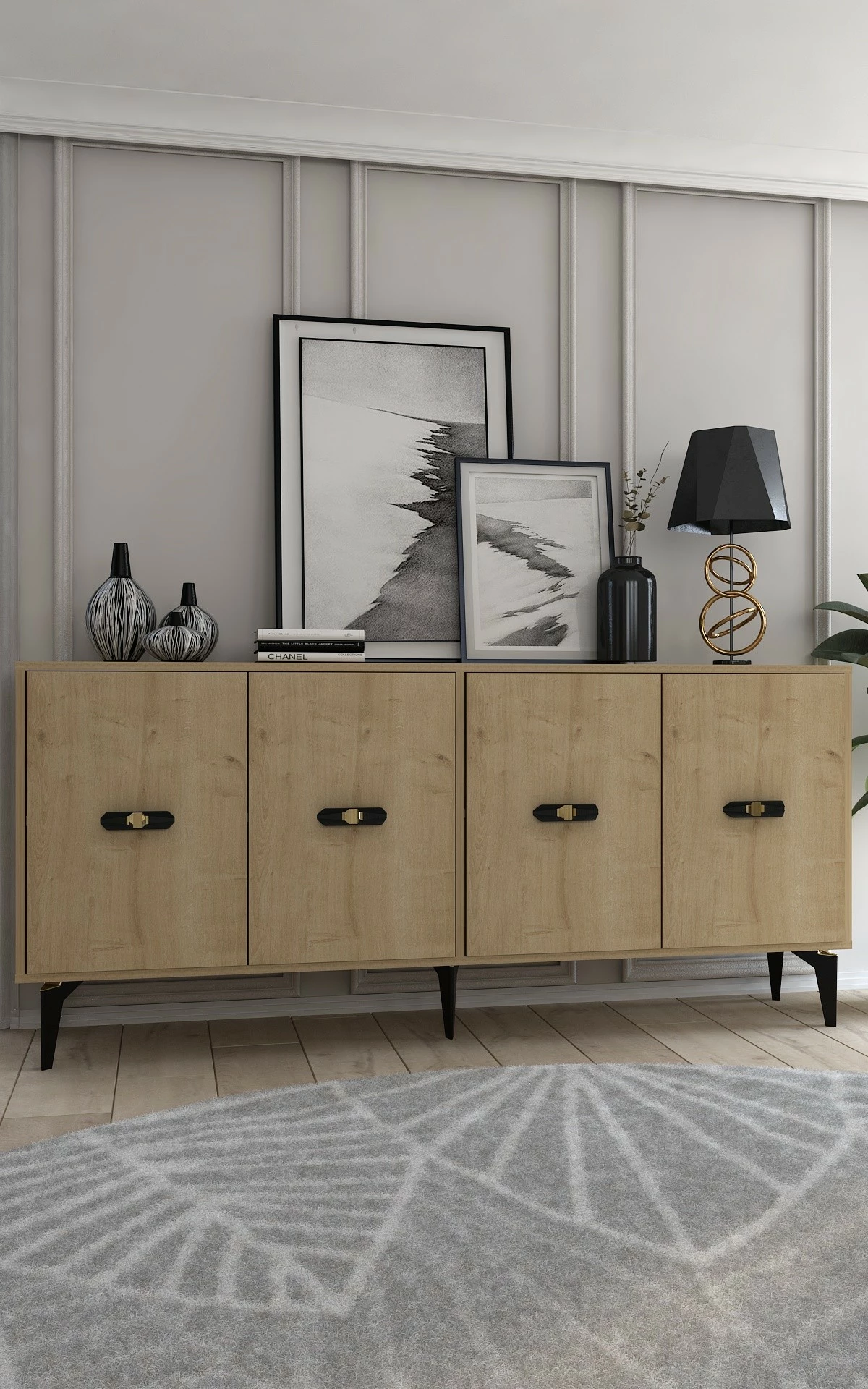 Konsol Sapphire Oak, Skye Decor, Fly