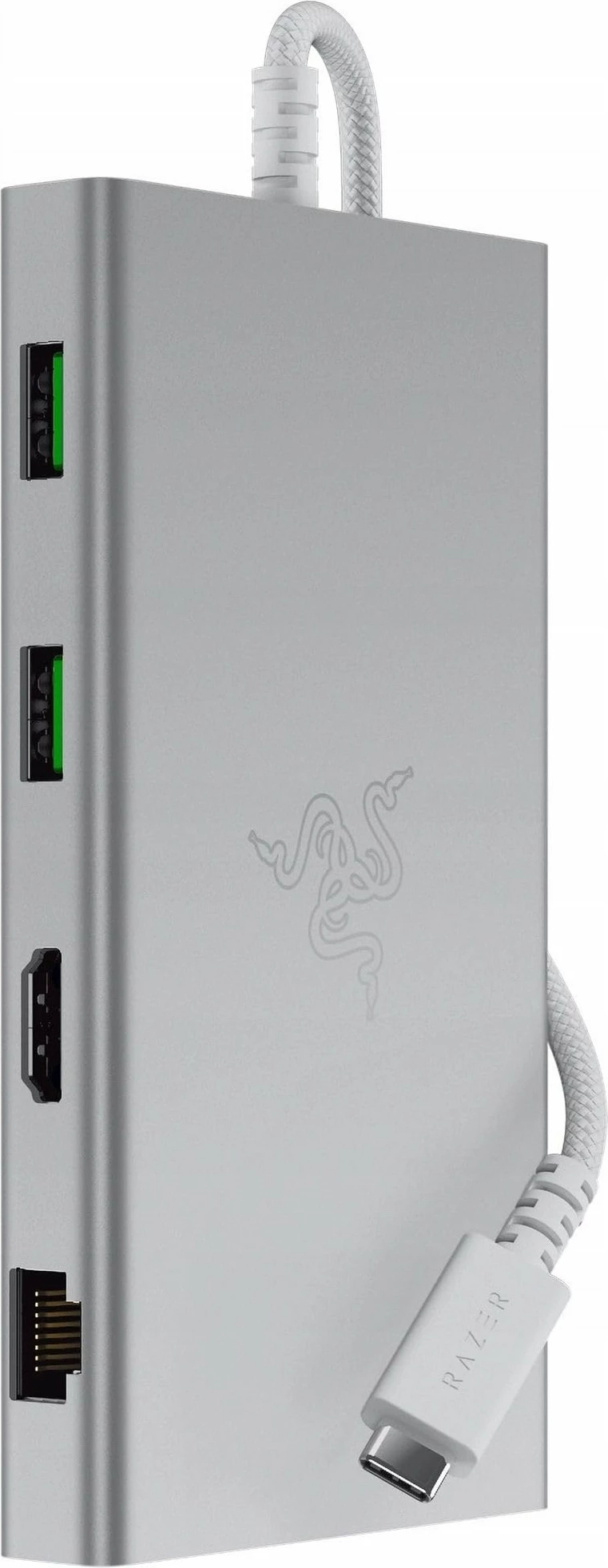 Dock USB-C Razer RC21-02250200-R3M1 (USB-C Dock Mercury) 11 porta, HDMI 4K@60Hz, LAN Gigabit, PD 85W, gri