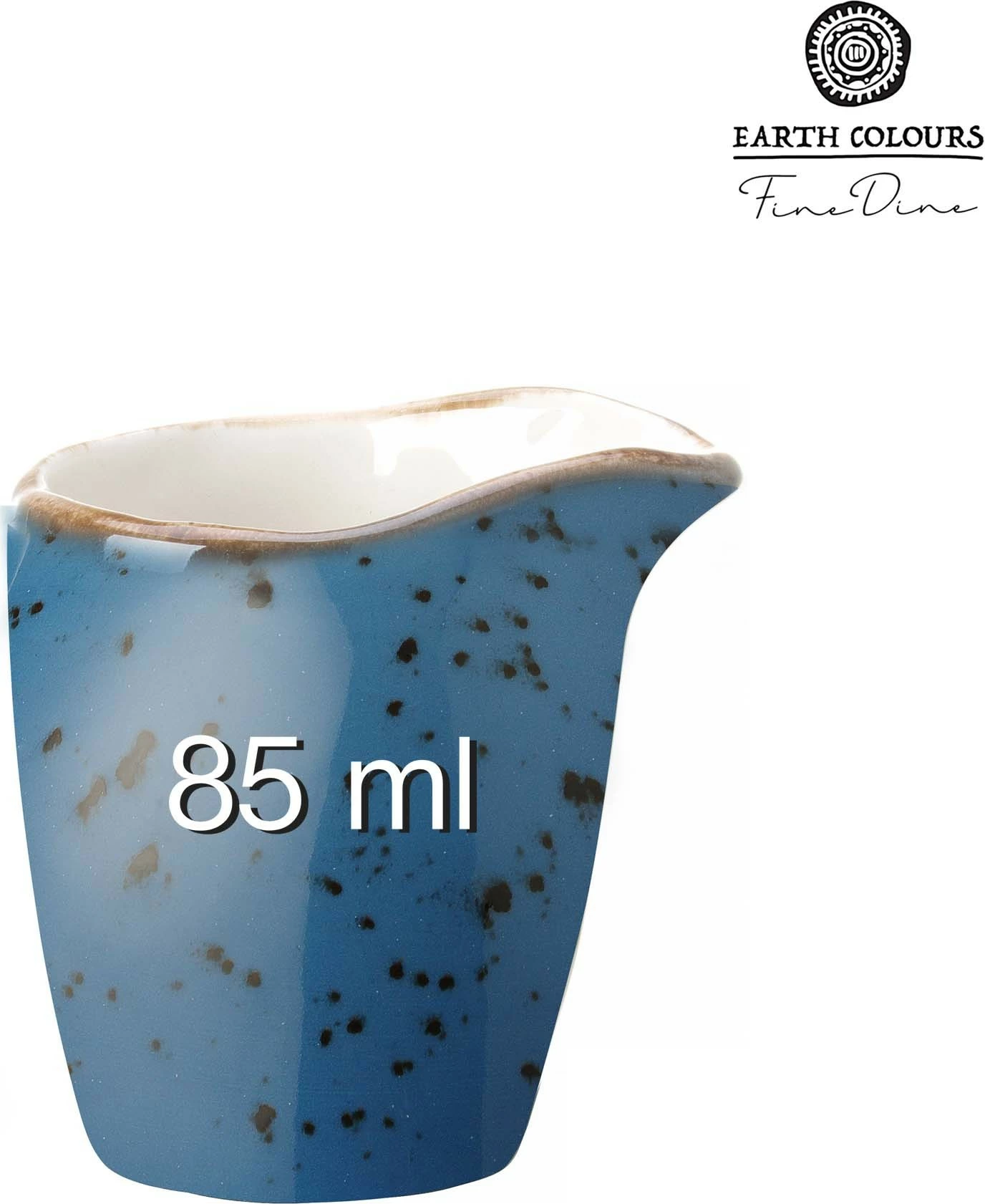 Kanarë qumështi Fine Dine Iris 85 ml, blu, set 6 copë