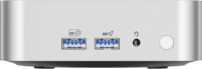 mini Kompjuter GEEKOM A6 Ryzen 7 6800H 16GB DDR5 SSD 1TB Win 11 Pro, argjend, me VESA mount