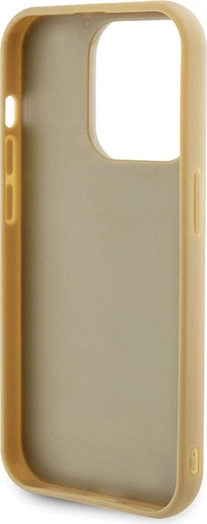 Mbështjellës Guess Disco Metal Script për iPhone 15 Pro, ari
