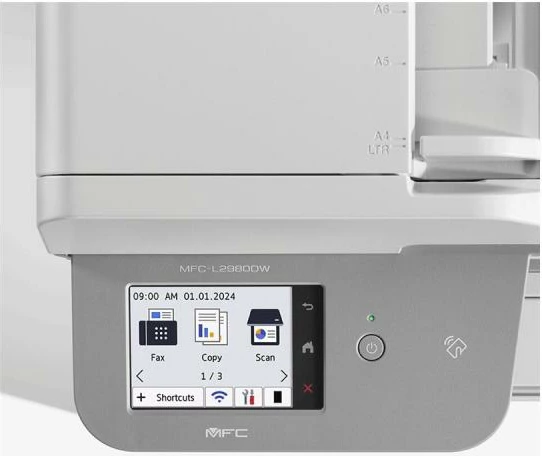 Printer multifunksional lazer mono, Brother, MFC-L2980DW, Wi‑Fi, USB 2.0, duplex, tabaka 250 fletë, bardh e zi