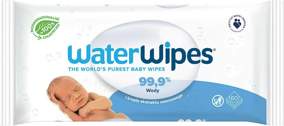 Peceta të lagura për foshnje WaterWipes BIO 60 copë