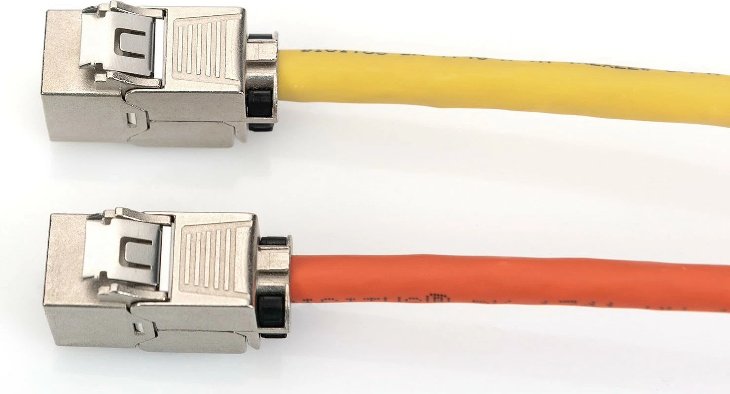 Keystone modul Digitus DN-93619-24, Cat6A, shielded, RJ-45, set 24 copë, argjendtë