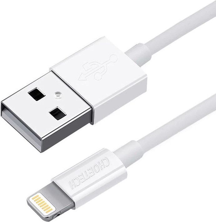 Kabllo USB në Lightning Choetech IP0026, 1.2m, e bardhë