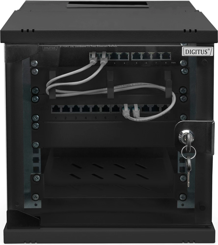 Kasë rrjeti Digitus SOHO PRO 6U 10" e zezë