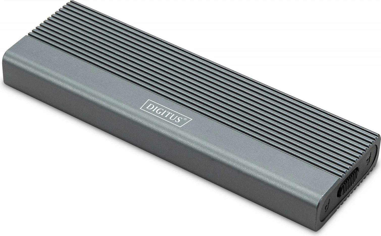 Kasë Digitus DA-71120-1 për SSD M.2 NVMe, USB 3.1 Type C, Alumini, Gri