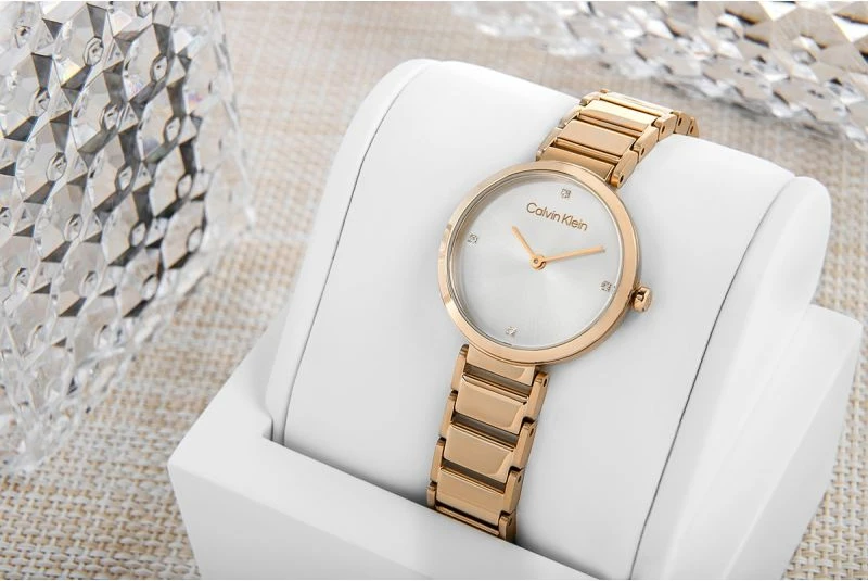 Orë dore për femra Calvin Klein, gold rose