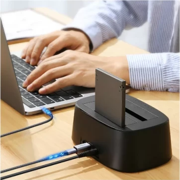 Adapter USB-C femër në USB-B mashkull, UGREEN 20120, USB 2.0, alumin, argjend, 1 copë