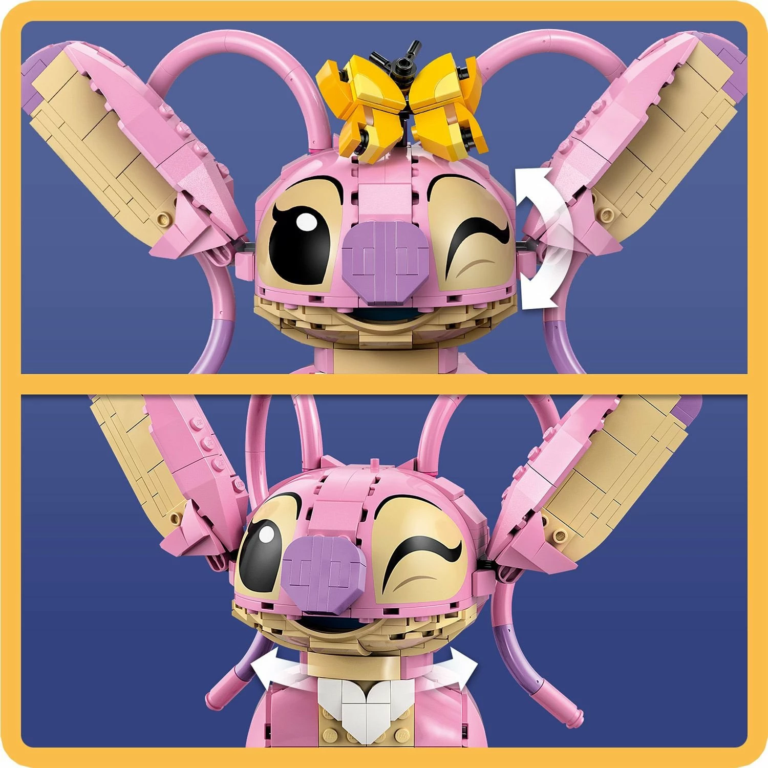 Set ndërtimi LEGO Disney Andzia Angel 43257, 784 copë, 9+, rozë