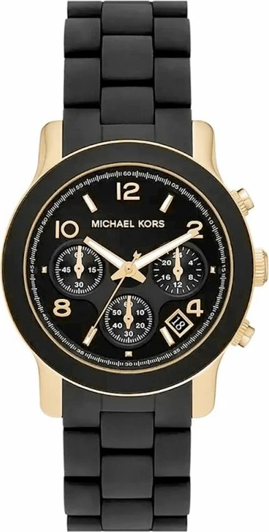 Orë dore për femra Michael Kors, e zezë dhe e artë