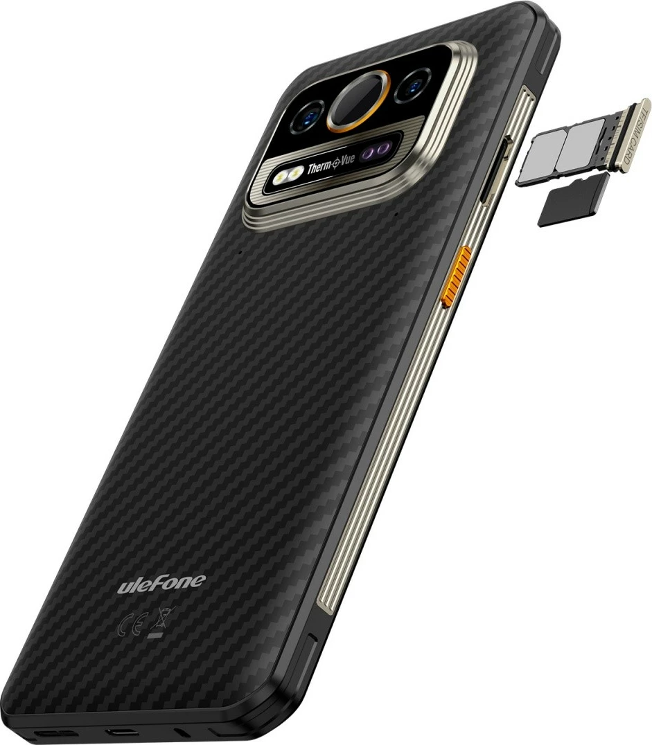 Celular Ulefone Armor 25T Pro, 8/256GB, IP69K, Thermal Vision, Frost Black