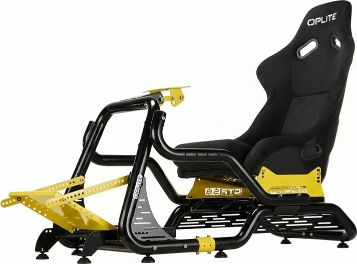 Kokpit simulator garash Oplite GTR S8 Elite Force, i verdhë