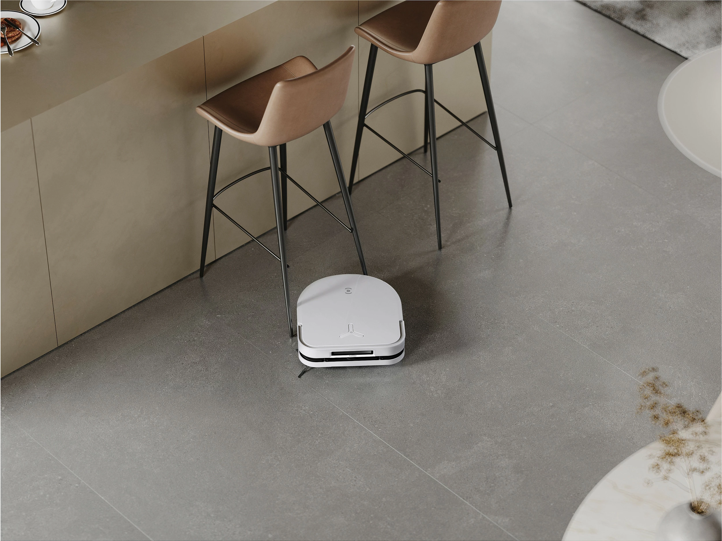 Robot fshesë Ecovacs Deebot X5 Omni, pa qese, stacion me qese pluhuri 3.5 L, fshirje e lagët, e bardhë