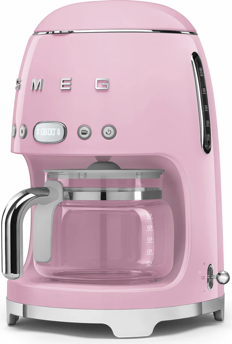 Makinë kafeje me filter Smeg DCF02PKEU 1.4 L, 1050 W, 10 filxhanë, rozë