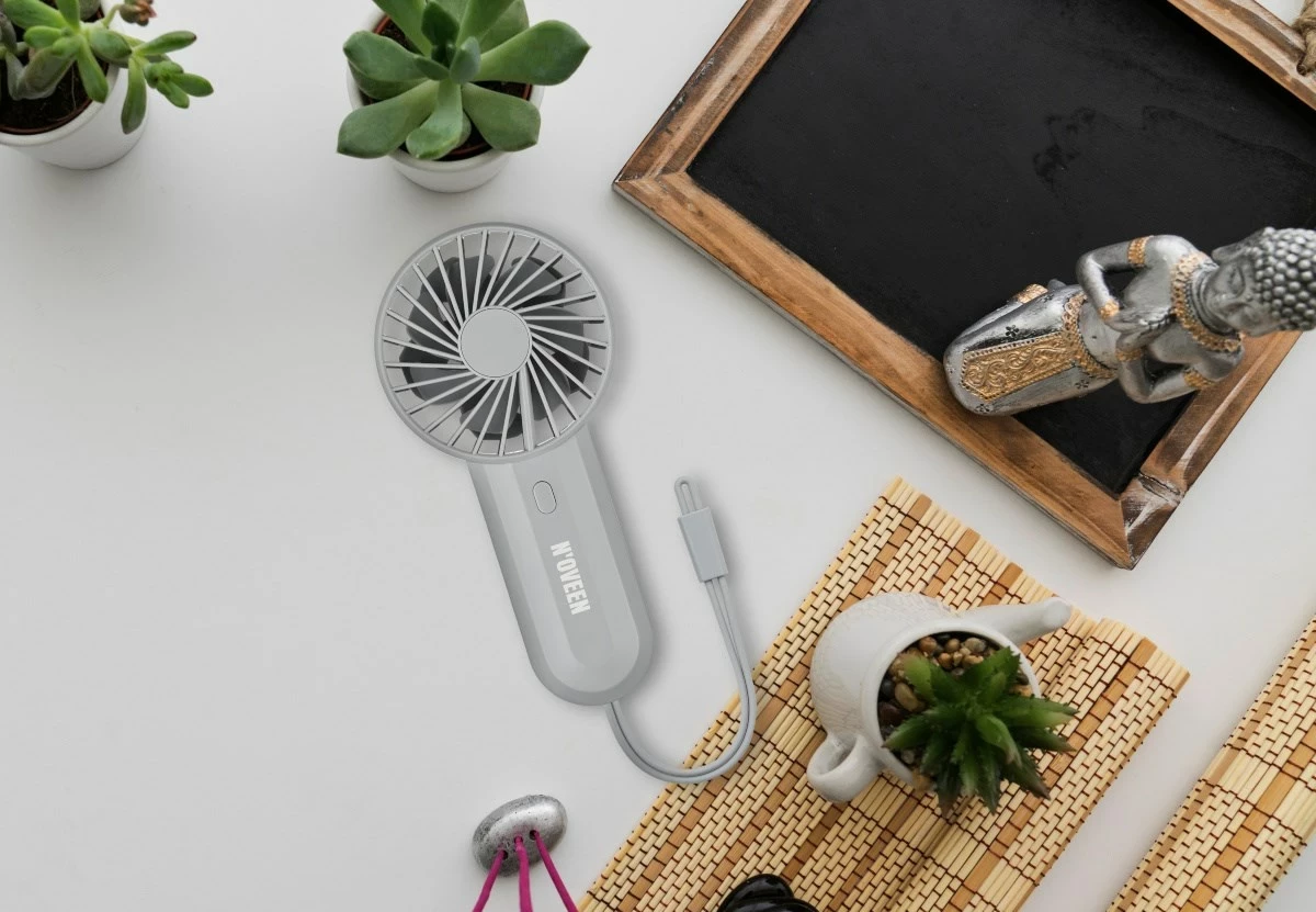 Ventilator dore N'OVEEN F220, USB, 4000 mAh, Gri