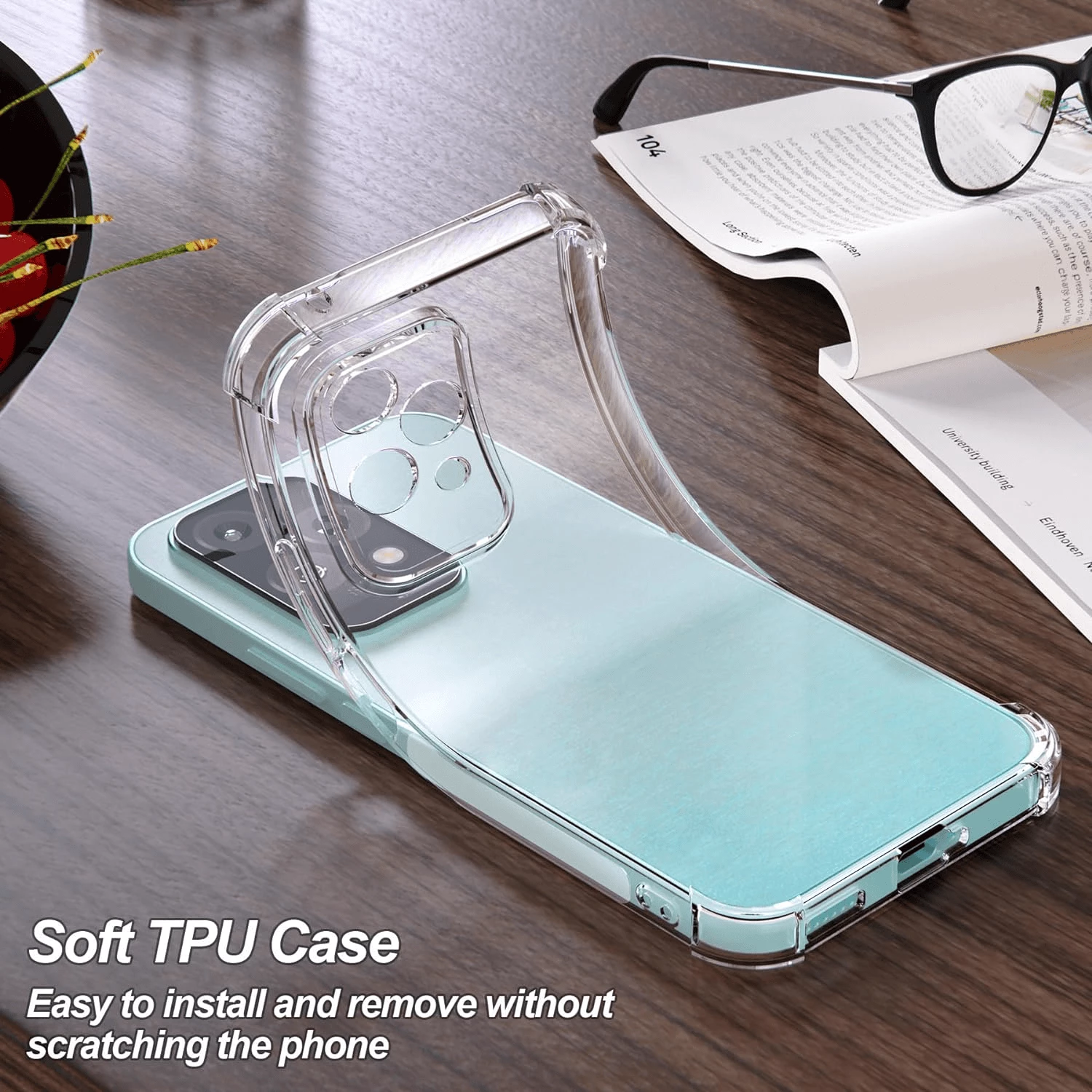 Mbështjellës silikoni antishock ONASI për Honor 200 Lite, transparent