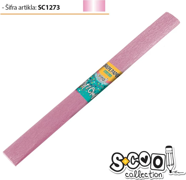 Osh Leter Krep Roze E Lehte 50X200Cm 1/10 Sc1273