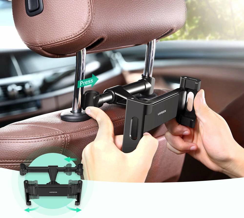 Mbajtës për kokë ulëse makine Ugreen LP160 për celular/tablet, i zi