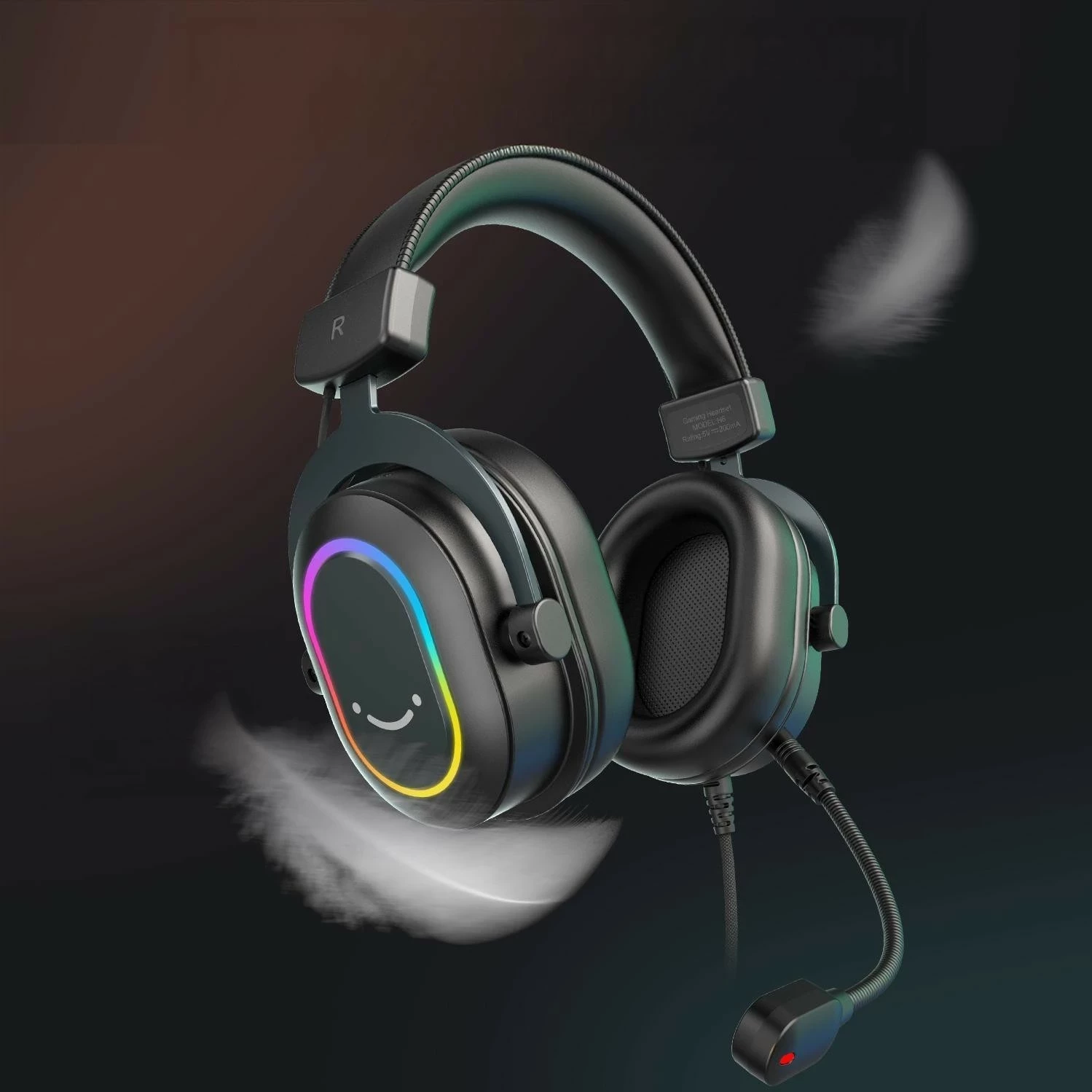 Kufje FIFINE H6 AmpliGame, 7.1 Surround, RGB, me mikrofon, USB/3.5mm, të zeza