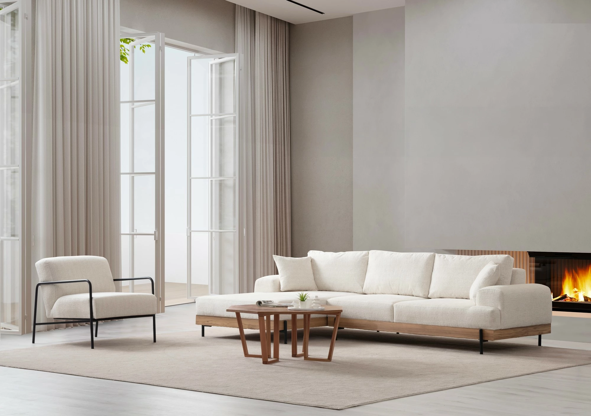 Këndare Atelier del Sofa, Eti Oak majtas, e bardhë