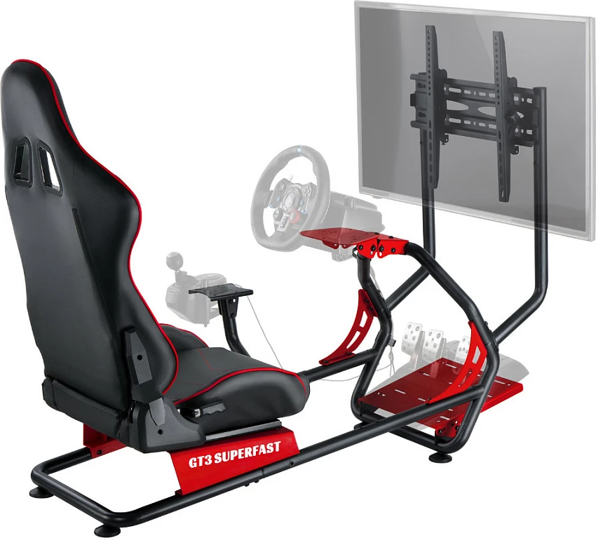 Kokpit garash Oplite GT3 Superfast V2, çelik, 100 kg, zi/kuq