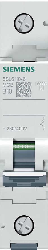 Automat Siemens 5SL61106, B10A, 1P, 6kA, 230/400V
