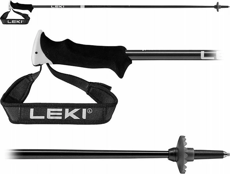 Shkopinj skijimi Leki Elite Lady 120 cm, set 2 copë, të zi