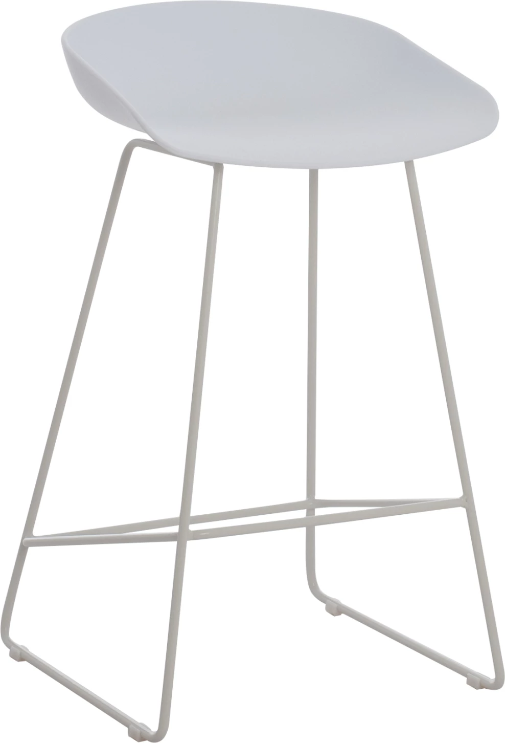 Karrige për bar FH9299.01, e bardhë, lartësi mesatare, 44x44x74, set prej 2 copë