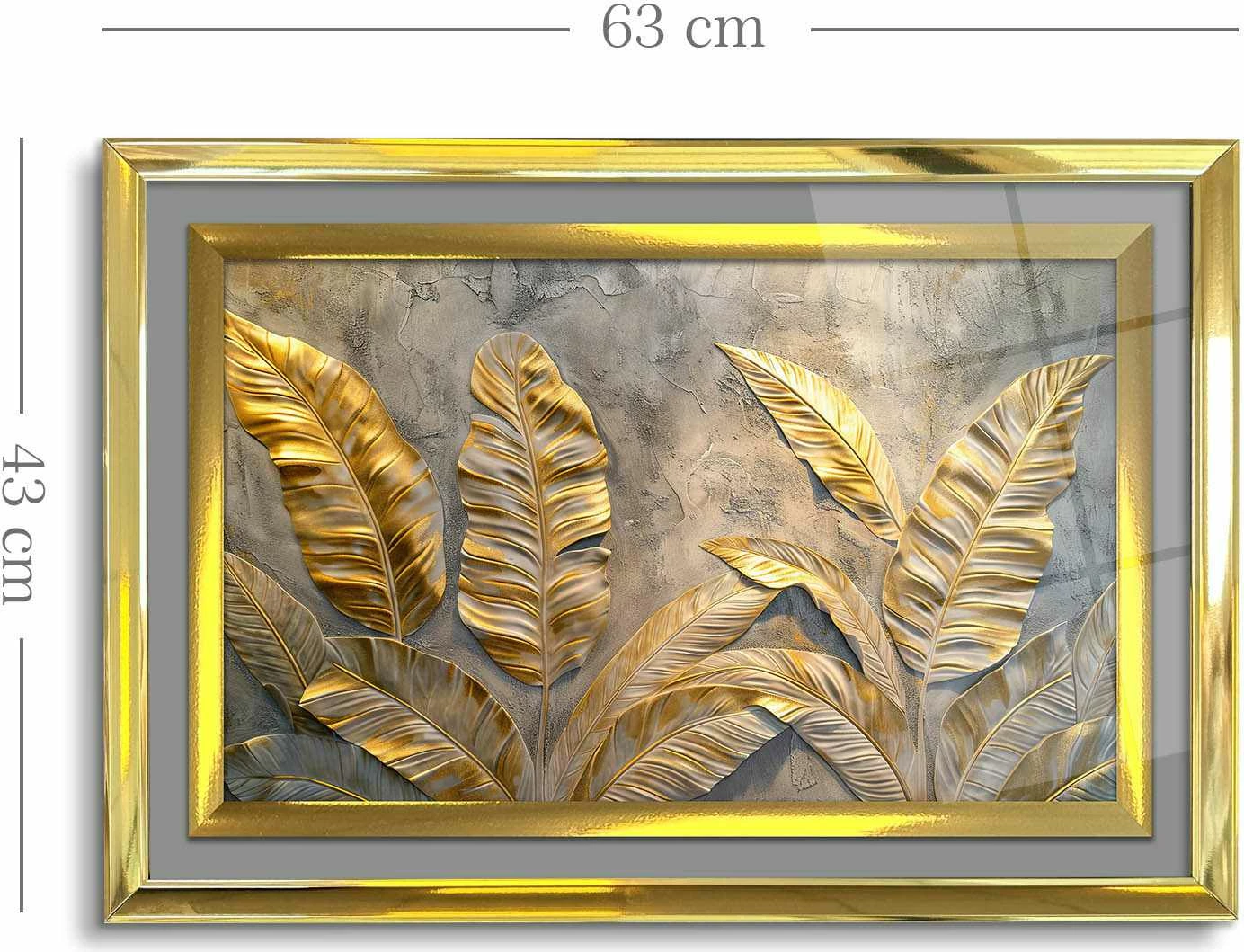 Pikturë dekorative me kornizë, shumëngjyrëshe, Wallity 4363Kromaltınct - 033, 43x65cm