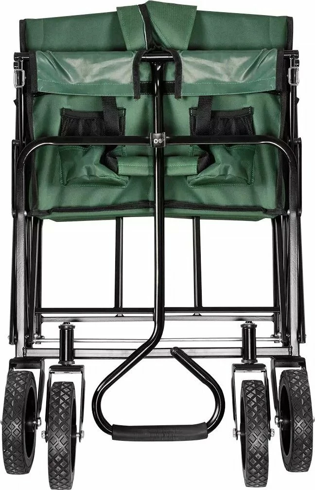 Karrocë kopshti palosëse Neo 84-405, 80 kg, 4 rrota, 600D najlon, e gjelbër