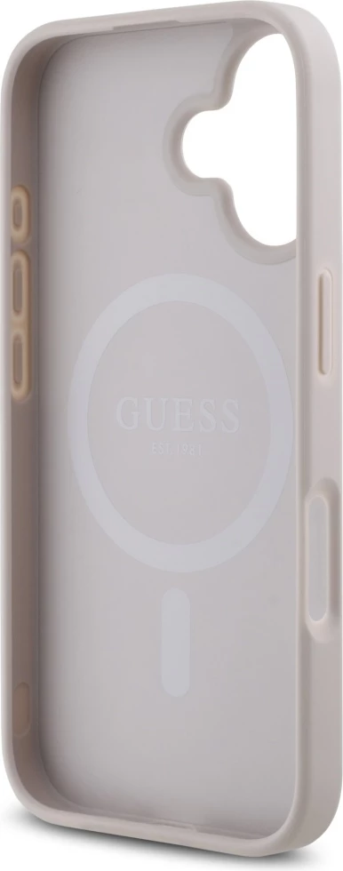Mbështjellës Guess HC PU 4G Small 4G and Classic MagSafe për iPhone 16, Rozë