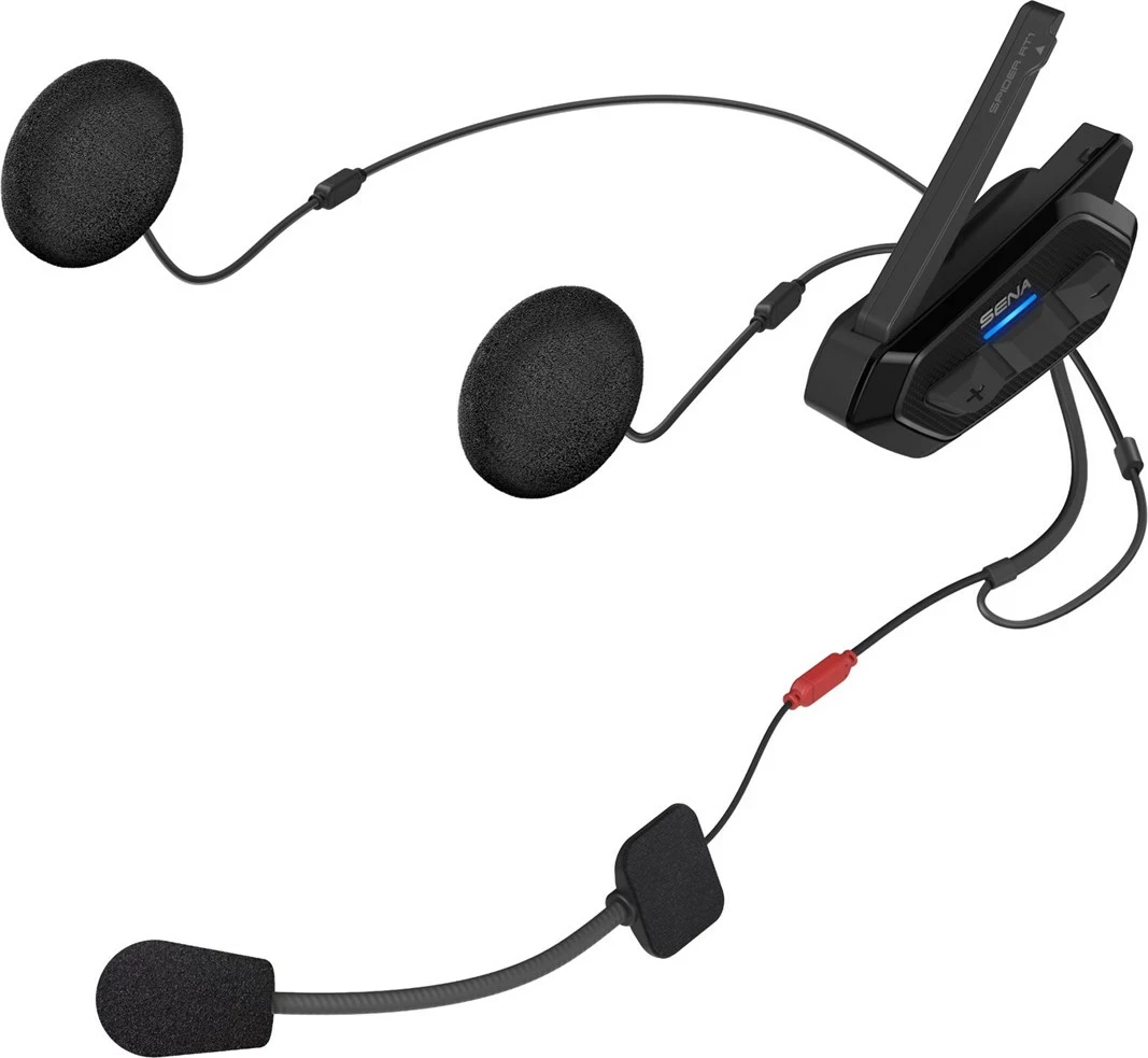 Interkom për motor Sena Spider RT1, Dual Pack, i zi