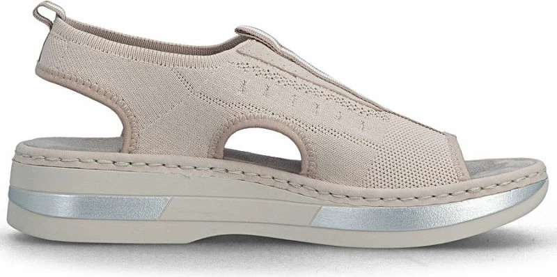 Sandale platforme femra Rieker V59B5-31, rozë