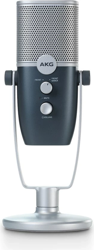 Mikrofon AKG Ara, USB kondensator profesional, blu-argjendtë