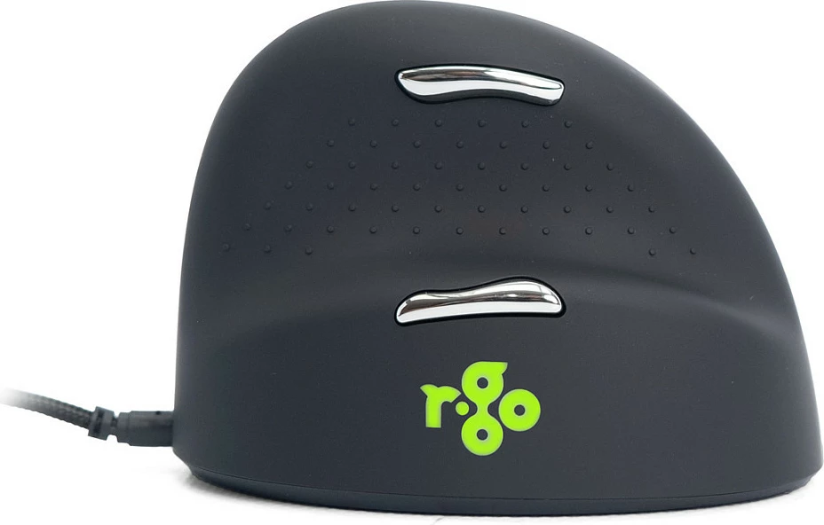 Maus R-Go HE ergonomik për dorë të djathtë, USB, 2400 DPI, i zi/argjendtë