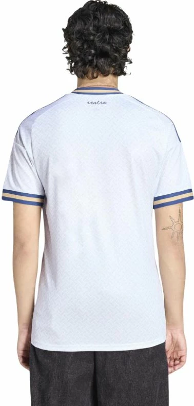 Fanellë futbolli meshkuj adidas Italy 26, e bardhë dhe kaltër KC8704
