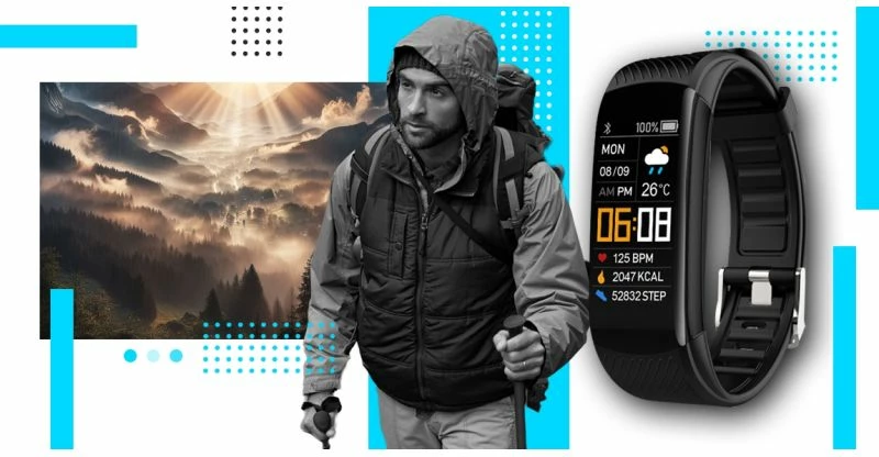 Smartwatch Giewont, zi e kaltër