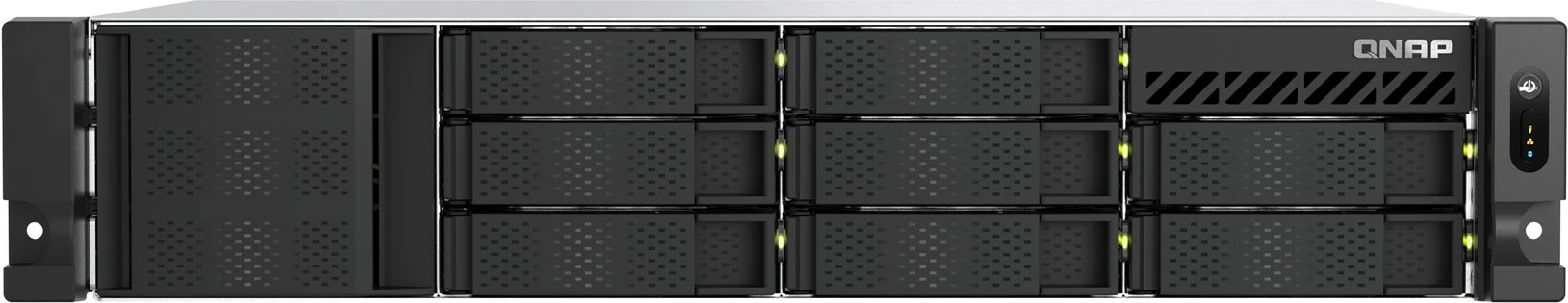 NAS server QNAP TS-855eU-8G, 2U, 8x2.5"/3.5" SATA, Intel Atom C5125, 8GB RAM, 2x2.5GbE, i zi