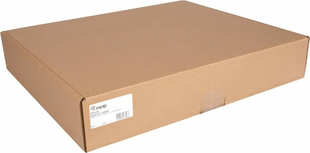 Sirtar rack EQUIP 19 inç 2U, i zi, me bravë