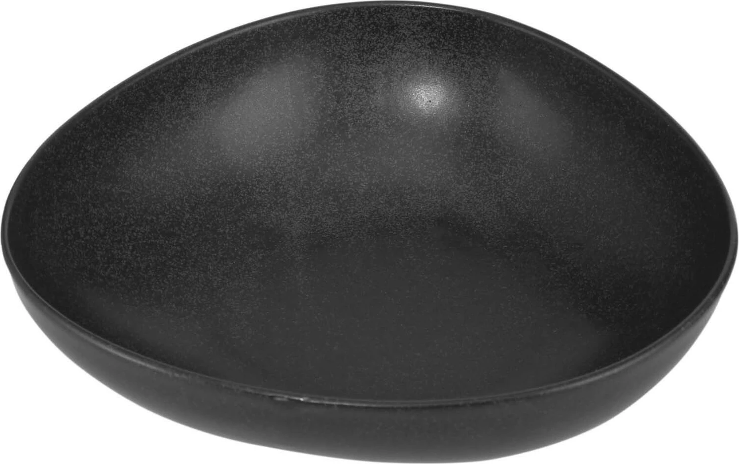 Tas trekëndor Porland Seasons Coal 200 mm, 820 ml, porcelan, i zi, set 6 copë