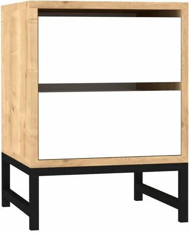 Komodinë Hanah Home, Cefalu, ngjyrë safir dhe e bardhë