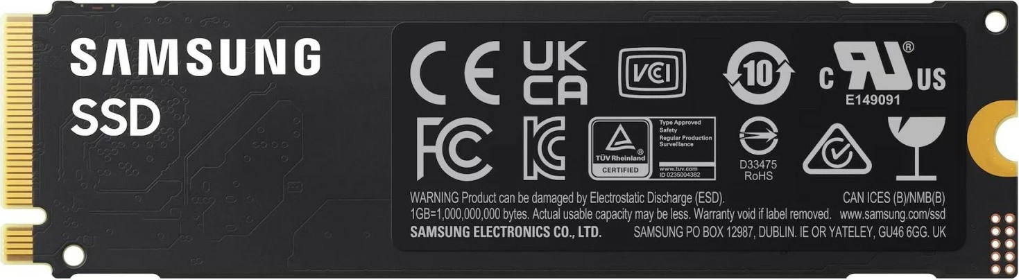 SSD Samsung 990, 1TB, M.2 NVMe PCIe 4.0, 7150/6450 MB/s, e zezë