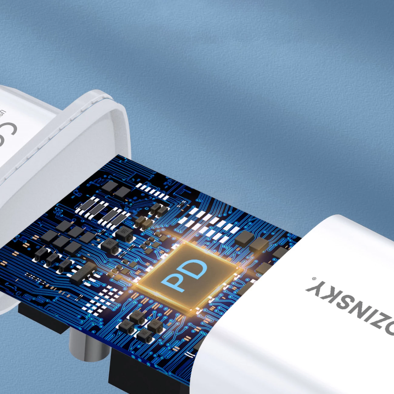 Karikues muri Wozinsky WGWCCW, 20W, USB-C, i bardhë