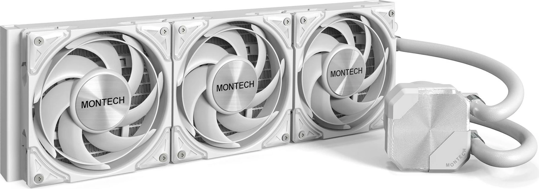 Ftohës uji AIO Montech HyperFlow Silent 360 (HYPERFLOW SILENT 360 W), 360mm, bardhë, 1 copë